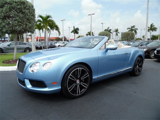 Pre-Owned Blue Bentley Continental Convertible for sale in Palm Beach, FL