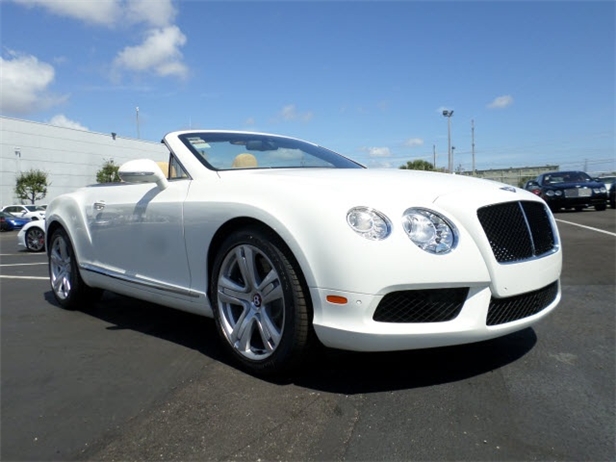 White Bentley Convertible for sale at Braman Bentley in Palm Beach, Florida