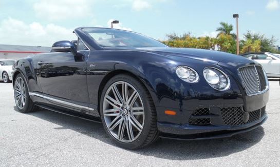 Sapphire 2015 Bentley Continental GTC Convertible for sale at Braman Bentley Palm Beach