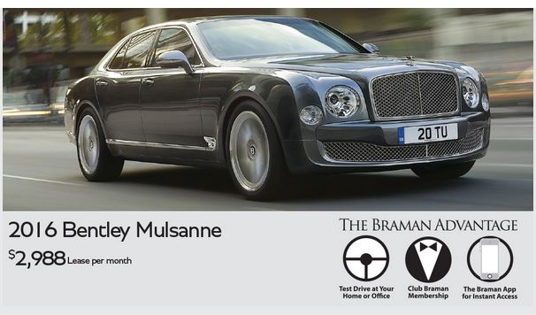 New 2016 Bentley Mulsanne Special Offer at Braman Bentley Palm Beach